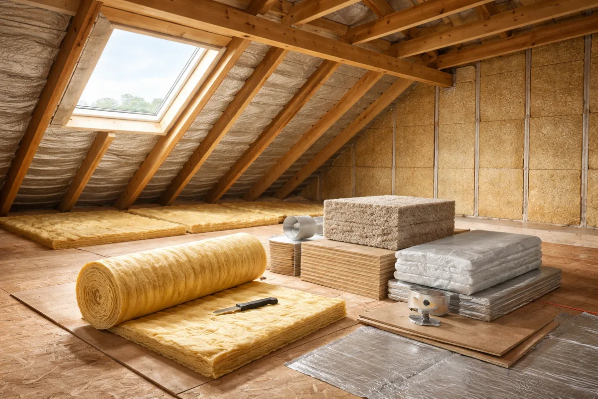 Comment choisir le bon isolant pour un grenier de 50 m²