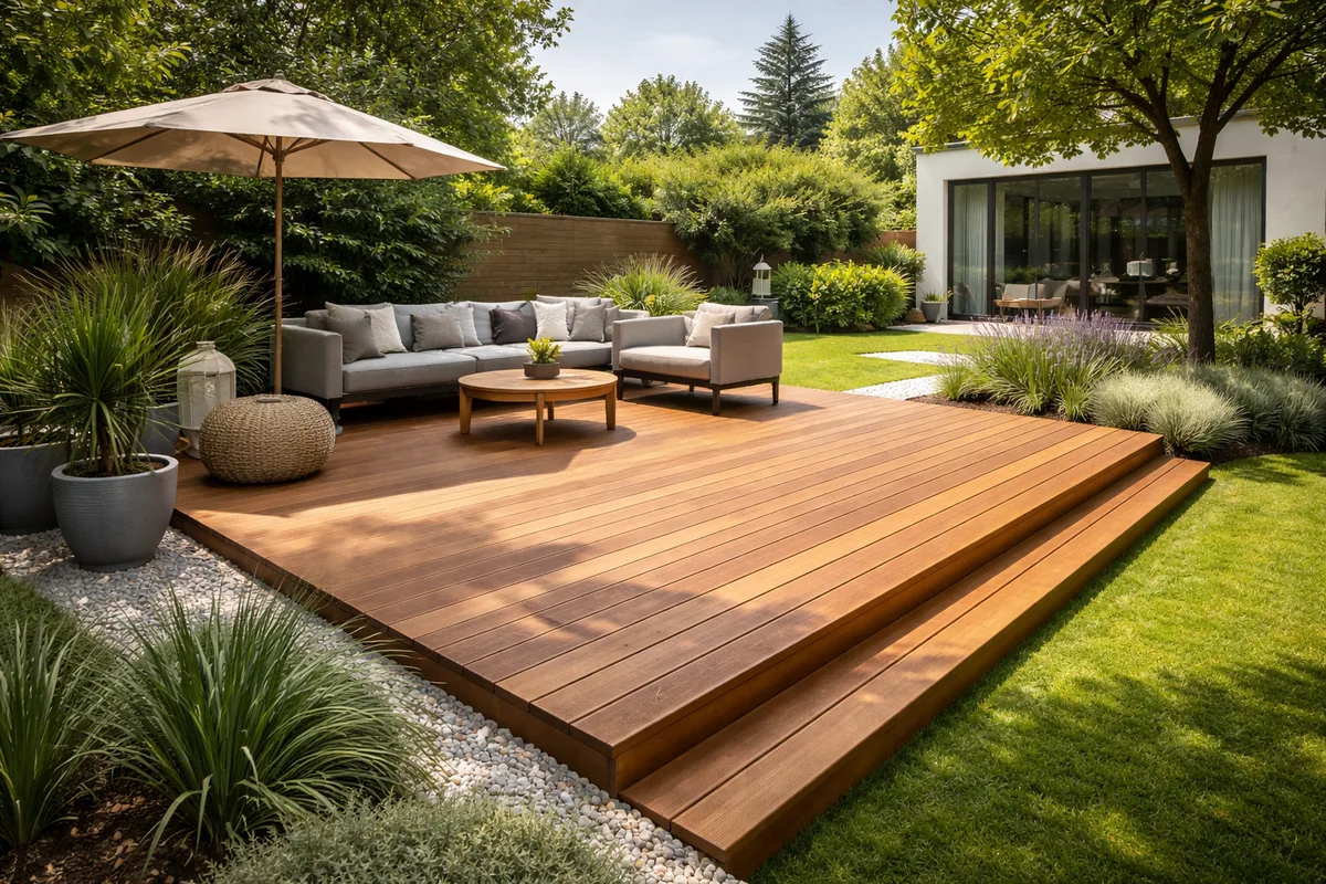Quel est le prix moyen d'une terrasse en bois au m²