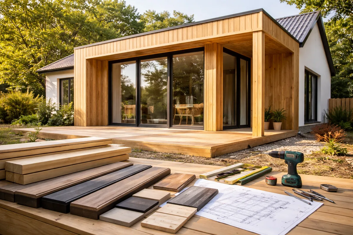 Comment choisir les matériaux pour une extension de maison en bois